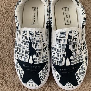 Hamilton Broadway fan slip on shoes!  Fits like a 5 never worn outside!
